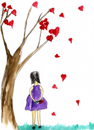 عکس با کیفیت دختر و عشق